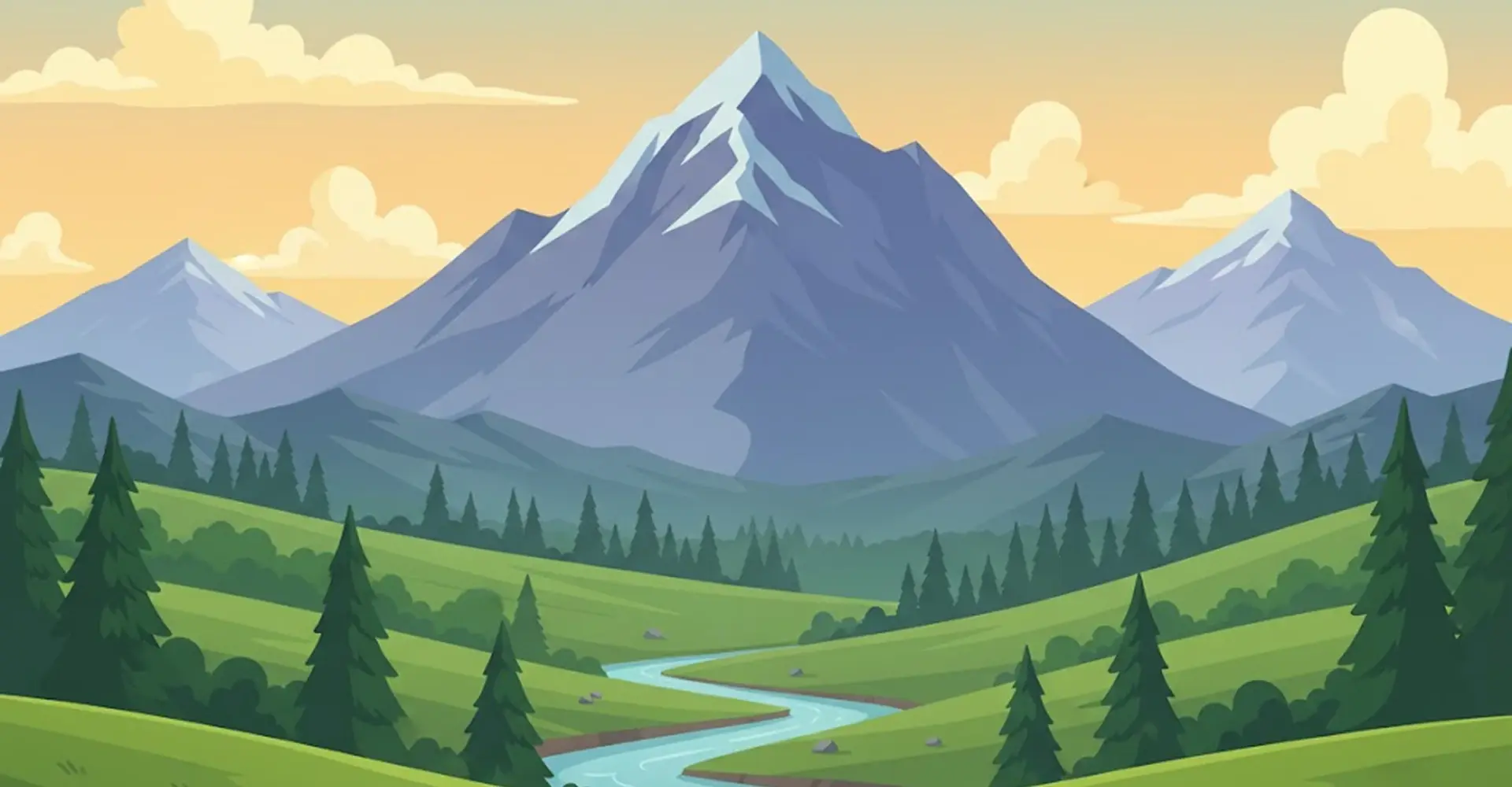 Góry jako przyciemnione tło sekcji strony żłobka w krakowie