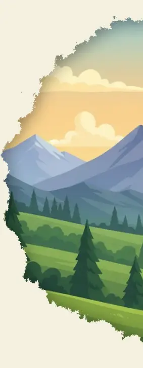 Zdjęcie gór, doliny i rzeki